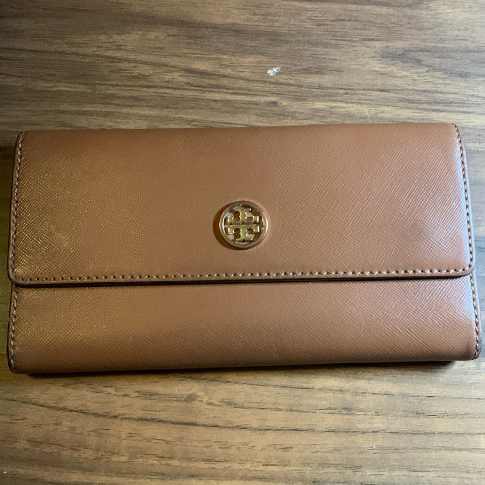 Tory Burch brown continental wallet